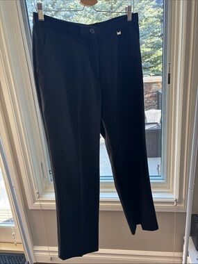TanJay Black Women's Straight-Leg Dress Pants